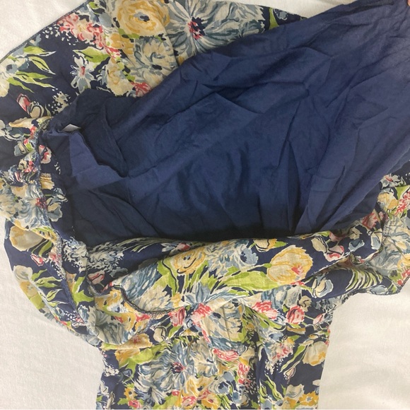 Old Navy Floral Print Midi  Drees Sleeveles Multicolor V Neck Sz XL - Picture 11 of 16